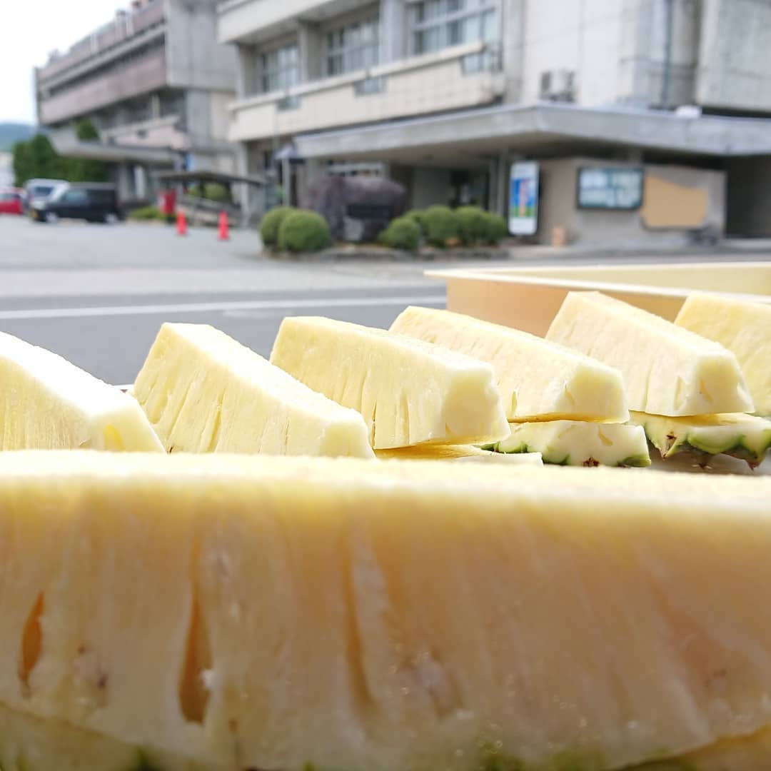 ️『台湾パイン』はなんでこんなに甘くて美味しいんだろう～️
ということで試食してください
ついでにパインの芯の試食もできちゃいます。ホントに美味しいです️
(一応店主の主観ですが…)