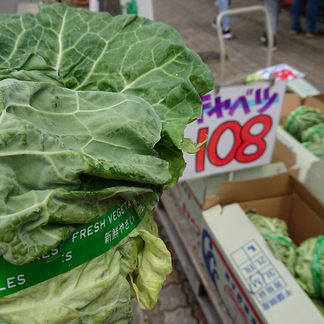 生しい108円好調につき本日も追加入荷
キャベツ108円のほかも、トマト5個199円、大粒２パックで648円、小粒1パック199円、ほか書ききれないので店頭発表ということで
あっ、おおきめパブリカ108円もありました。