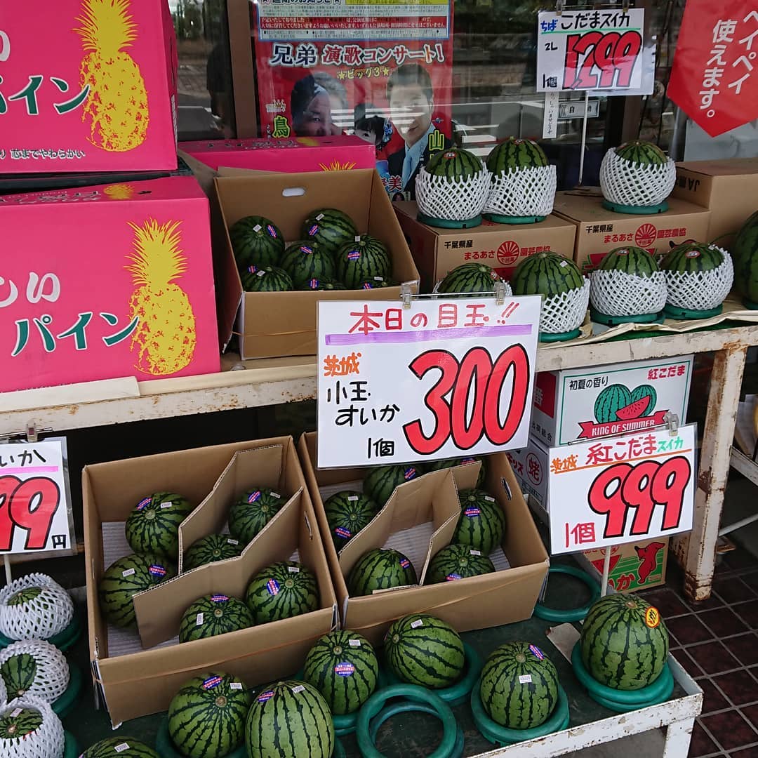 驚きの『スイカ300円』(税込️)
早い者勝ち️
目玉品につき予約はご遠慮ください。