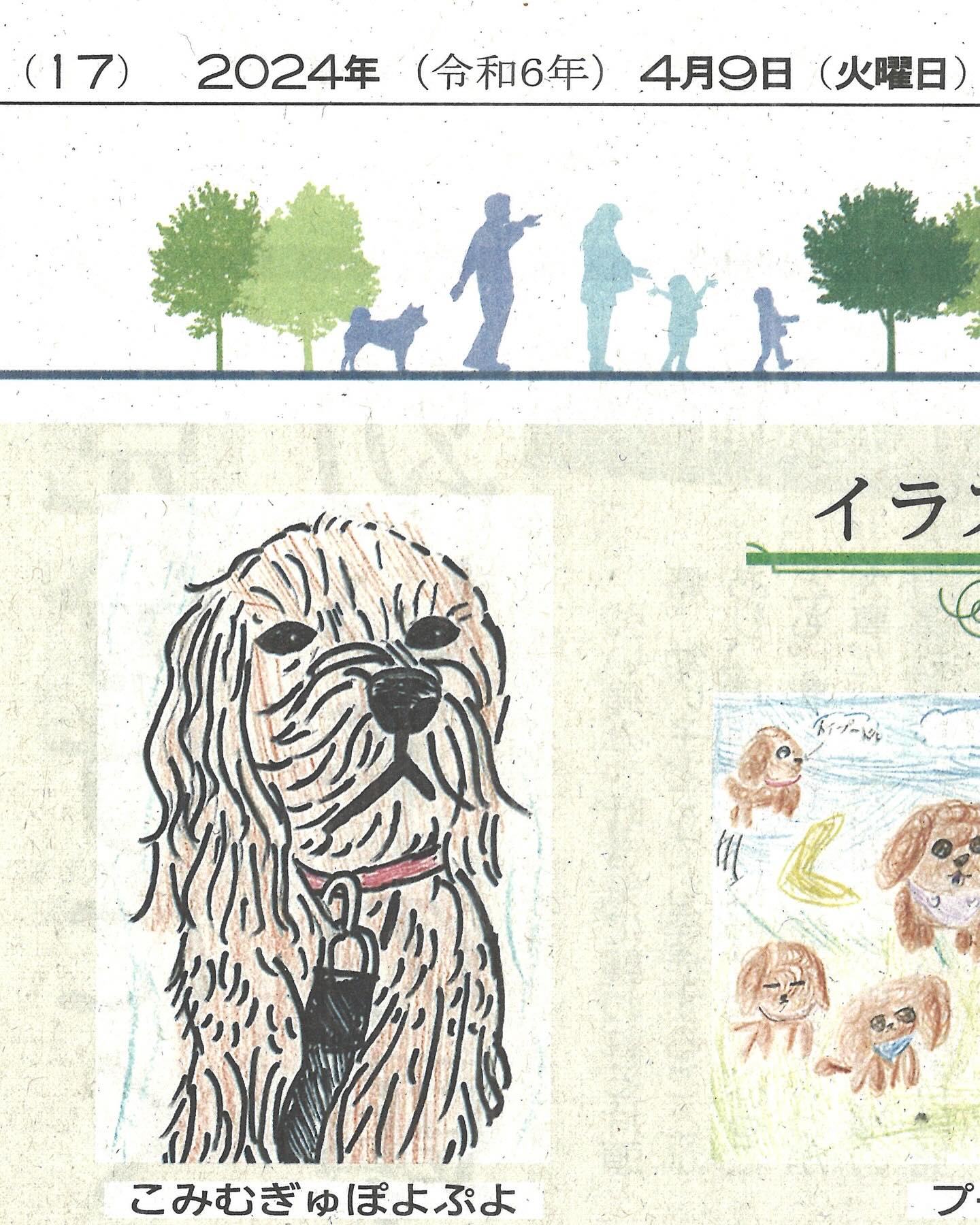 クラッカーの看板犬
『いっぷく』
山形新聞に出てた〜
イラストだけど。